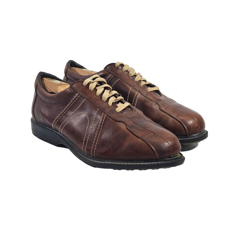 ALLEN EDMONDS Jack Nicklaus Signature Golf Cleats Shoes Brown‎ Men's Size 10.5